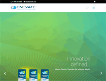 Tablet Screenshot of enevate.com